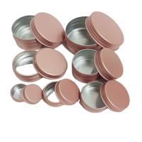 Contenants cosmétiques en aluminium pour soins de la peau et thé/café, tailles 10ml-60ml, avec bouchon à vis