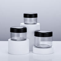 30/50/100g boîte cosmétique pot de pommade crème pour le visage produits de soins de la peau de voyage sous emballage bouteille en plastique
