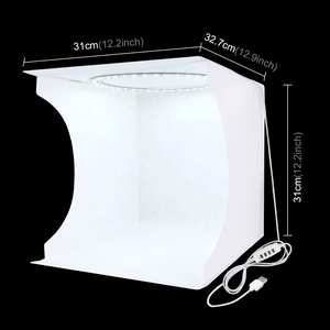 PULUZ 30cm pliable anneau lumière Photo Studio accessoires LED éclairage boîte et 6 couleurs doux décors photographie tente - Product Image 2