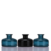 Bouteille diffuseur de parfum en verre vide ronde de 150 ml avec bouchon en liège, pot d'aromathérapie, récipient en verre pour huile parfumée DIY