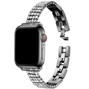 <span class=keywords><strong>Cinturino</strong></span> di Lusso in Acciaio Inossidabile per Smartwatch, Brillante con Strass, Elegante per Donne, Compatibile con <span class=keywords><strong>Apple</strong></span> <span class=keywords><strong>Watch</strong></span> 41mm 45mm - Product Image 5