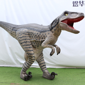 Disfraz de Dinosaurio <span class=keywords><strong>Velociraptor</strong></span> Realista Personalizado para Niños, con Estructura de Acero Ligera, para Parques de Aventuras y Centros Comerciales - Product Image 6