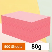 Papel de Impresión de Color Rosa A4 de Alta Calidad, Marca OEM, 80 g/m², 500 Hojas por Paquete, para Uso en Oficina y Manualidades