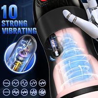 Automatische Saugende Masturbatoren für Männer 10 Vibrationsmodi 9 Saugmodi Realistische Strukturierte Taschenmuscheln Erwachsenen-Sexspielzeug für Männer