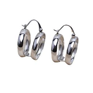 Componentes de joyería de plata S925: Bases para pendientes de doble abalorio de 16mm con anillo hueco, accesorios DIY para bolsos, semiterminados - Product Image 4