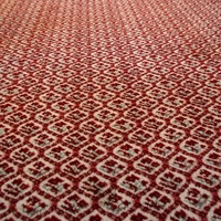 Tapis en rouleaux abstrait rouge durable pour événements, tufté en polypropylène, fabriqué à la machine, résistant aux taches, pour la maison, la prière, design moderne et luxueux