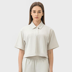 Polo de Alta Calidad para Mujer, de Algodón y Poliéster CVC, para Ejercicio, con Logotipo Personalizado, de Secado Rápido, Tejido de Punto, para <span class=keywords><strong>Golf</strong></span> - Product Image 6