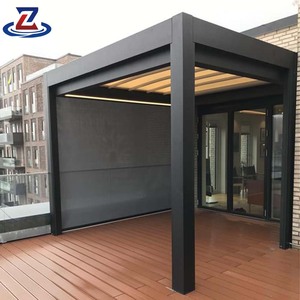 Gazebo in Alluminio e Acciaio Personalizzato <span class=keywords><strong>per</strong></span> Tutte le Stagioni con Doppio Tetto, Padiglione da Esterno di Alta Qualità con Installazione Integrata Stile Finestra Francese - Product Image 5