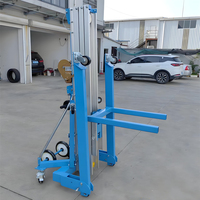 Portable manuel 3.5m 5m 6.5m 7.9m climatisation plate-forme de travail élévateur en alliage d'aluminium avec ascenseur à commande manuelle