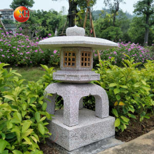 Lanterne Giapponesi in Granito Naturale Intagliate a Mano, Decorazione <span class=keywords><strong>da</strong></span> <span class=keywords><strong>Giardino</strong></span>, <span class=keywords><strong>Antiche</strong></span> Pagode Yukimi con Illuminazione LED Elettrica - Product Image 3