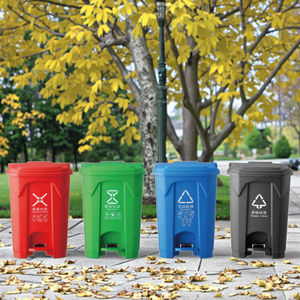 <strong>Large</strong> <strong>80L</strong>/ Pedal Trash Can Indoor/Outdoor Home Public Use HDPE Plastic Wheelie <strong>Bin</strong> for Recycling for <strong>Kitchen</strong> Outdoor Use - Product Image 2