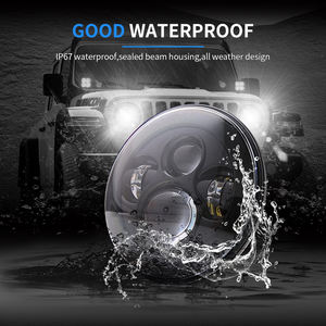 Faro led para coche Hi-Lo Beam de 7 pulgadas con Halo Angel Eyes para Lada 4x4 Urban Niva <span class=keywords><strong>JK</strong></span> - Product Image 4