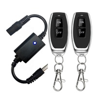 Mini relé inalámbrico de 12v, interruptor de Control remoto, CC de 3,7 V, 4,5 V, 6V, 9V, 12v, fuente de alimentación para barra de luz LED de coche, luz de ambiente