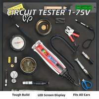 Automotive Circuit Tester 1-75V DC Voltmeter Digital Display Battery Detection Polarity Indication Electric Diagnostic Tools