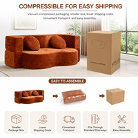 Sofá Cama Convertible 2 en 1 al por Mayor, Futón Plegable para Suelo, Sofá Modular Extraíble, Colchón sin Estructura, Muebles de Sofá