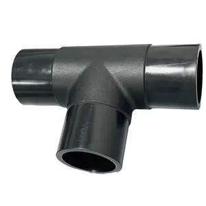 ASTM D3261 F714 IPS Inch Size Butt Fusion PE100 SDR11 SDR9 SDR17 EQUAL HDPE TEE With Head Welding Connection OEM ODM Supported