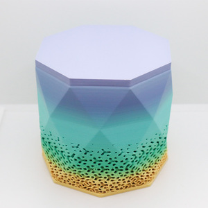 Porte-stylo de bureau de fantaisie en plastique hexagonal multicolore dégradé imprimé en <span class=keywords><strong>3D</strong></span> personnalisable - Product Image 5