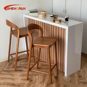 Chaises <span class=keywords><strong>de</strong></span> salle à manger en bois massif <span class=keywords><strong>de</strong></span> style mid-century, vente chaude, design rétro luxueux, <span class=keywords><strong>tabouret</strong></span> <span class=keywords><strong>de</strong></span> bar pour restaurant, maison, <span class=keywords><strong>cuisine</strong></span>, salle à manger, usage commercial - Product Image 3