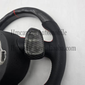 Nuevo Producto, Volante Deportivo de Cuero Perforado con Fibra de Carbono y Base Plana para <span class=keywords><strong>Audi</strong></span> A4 A4L A5 A6 A7 B8 - Product Image 2