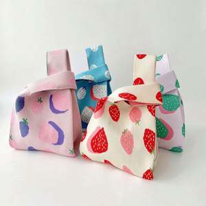 Bolso de Mano Pequeño y Bonito con Nudo, Bolso Tejido Estético, Bolso de Ganchillo para Mujer - Product Image 2