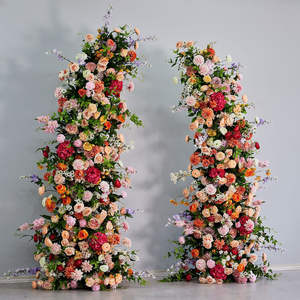 Dekorasi Pernikahan Gapura Bunga Latar Belakang Gaya Pedesaan Fotografi Acara Upacara Bunga Buatan untuk Pernikahan - Product Image 3