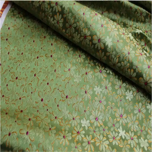 Fábrica al por mayor estilo elegante diseño floral de alta calidad precio barato comercializable precio más barato tela de brocado para el coche de casa - Product Image 2
