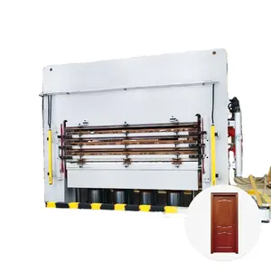 Machine de presse à chaud hydraulique Machine d'assemblage de peau de porte en acier Machine de peau de porte en métal