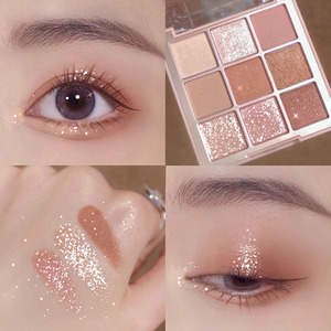 Le paillettes perlescenti con ombretto secco a nove colori più vendute della fabbrica non sono facili da macchiare polvere di finitura metallica - Product Image 3