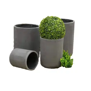 Factory planting potted flowerpot silicone molds big round concrete rubber plant mould ceramic mini flowerpot