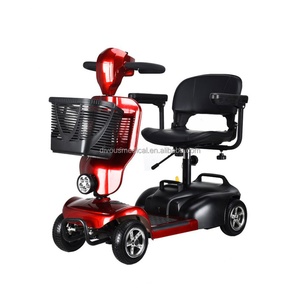 Scooter Eléctrico Autónomo para Personas Mayores y con Discapacidad, con 4 Ruedas, Baterías Desmontables, Pasamanos y Cesta de Compras - Product Image 1