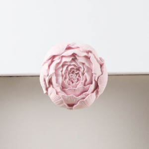 Rosa peonía en forma de flor perfumada Aroma yeso coche ventilación Clip ambientador cerámica porcelana fragancia aceite esencial difusor - Product Image 3