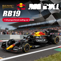 Modèle réduit 1:43 Bull RB19 F1 # 1 # 11 ALPINE BWT # 31 voitures miniatures en métal moulé sous pression, modèle de voiture 1:43, jouets F1 en alliage métallique, cadeaux, présentation, collection