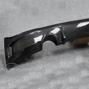 EOX Style Rear Bumper Fins Spoiler Wing Lip Splitters Carbon <b>Diffuser</b> for BMW F22 F23 2 Series M Tech - Product Image 4