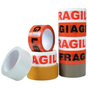 Industrial Heavy Duty Noiseless printed Packaging Tape OPP Tape for Quiet Packing Shipping Moving and Storage