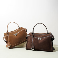 Nouveau Sac Femme Tendance Haut de Gamme 2026 à Double Compartiment, Polyvalent, Porté Épaule ou Croisé, Couleur Mocha, Idéal pour les Trajets Quotidien