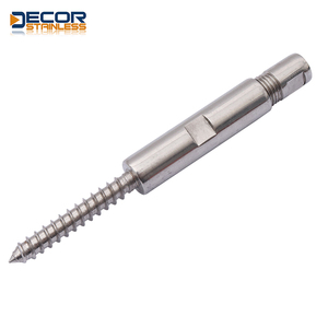 Cable de acero inoxidable 316 de 3mm, 4mm, 5mm de diámetro, sin engaste, de cuerpo cerrado, para industria pesada, tipo Lag Stud/Screw - Product Image 2
