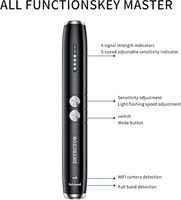 Taşınabilir AI Anti-spy Bug dedektörü ABS malzeme ev uygulama hız kamera RF sinyal casus GPS Tracker bulucu Wifi GSM ses