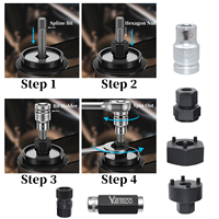 30 pièces Kit de réparation en acier outil d'installation de retrait de poulie d'alternateur pour VW Audi Ford BMW Benz Volvo GM pour véhicules Toyota Buick