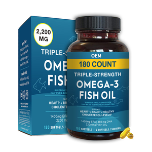 Hỗ trợ OEM/ODM tự nhiên não và sức khỏe mắt cá dầu Softgels giàu DHA và EPA Omega 3 Softgels bổ sung cho khỏe mạnh - Product Image 1