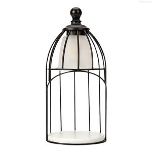 Metal Bird Cage Aromatherapy Wax Melting Lamp Dimmable Multi-Color Ambient Light No Flame Candle Warmer for Housewarming Gifts - Product Image 6