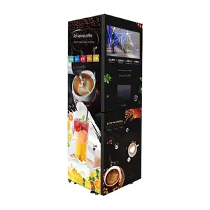 Cheap Best Selling Coin Operated Saudi Arabia Drinks Coffee Vending Machine For Shopping Mallc