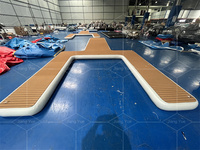 Prix usine Gonflable Flottant Yacht Dock Loisirs Île Plate-Forme Gonflable Y Jet Ski Dock Ponton pour Bateau Parking