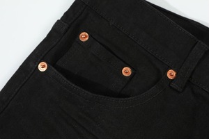 Factory Direct Sales of New High-quality <strong>P</strong> Brand Elastic Tight Black Pleated Men's Denim Pants From Europe and America - Product Image 4