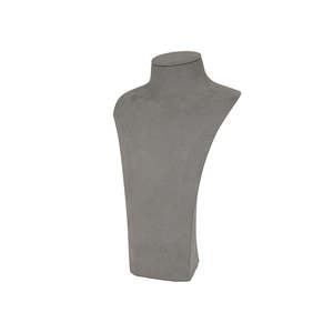 Présentoir de bijoux haut de gamme en lin sur mesure, buste porte-colliers et foulards pour vitrine de bijouterie - Product Image 1