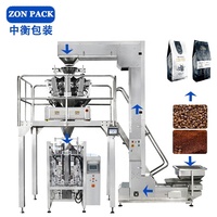 Machine à emballer automatique de joint de quadruple de peseur de multi-tête de combinaison pour l'emballage de biscuits de grain de café