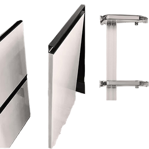 Charnières de meuble modernes en acier à ouverture à 180 degrés avec système de fermeture amortie, coulissantes latérales, dissimulées, verticales, pour <span class=keywords><strong>placard</strong></span> 3mm - Product Image 4
