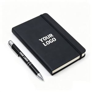 XDH612 Wholesale Customizable Logo PU Diary <b>Notepad</b> Printed/Printing Brand School Notebooks Promotion Custom Leather Notebook <b>A5</b> - Product Image 1