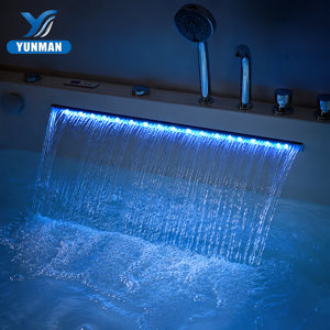 Vasca Idromassaggio Rettangolare da Fabbrica per Ingrosso con Rubinetto a Cascata, Luce LED e Vasca <span class=keywords><strong>in</strong></span> Acrilico da 8mm Pronta all'Uso - Product Image 2