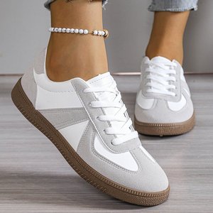 Nouvelles chaussures unisexes sportives et polyvalentes pour femmes, baskets blanches <span class=keywords><strong>de</strong></span> grande taille pour l'automne, chaussures plates décontractées et <span class=keywords><strong>tendance</strong></span> - Product Image 3