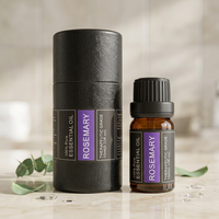 Huile essentielle de romarin pure à 100% 10 ml pour les soins des cheveux et du corps, aromathérapie, diffuseur, utilisation en bougie, pour tous les types de peau